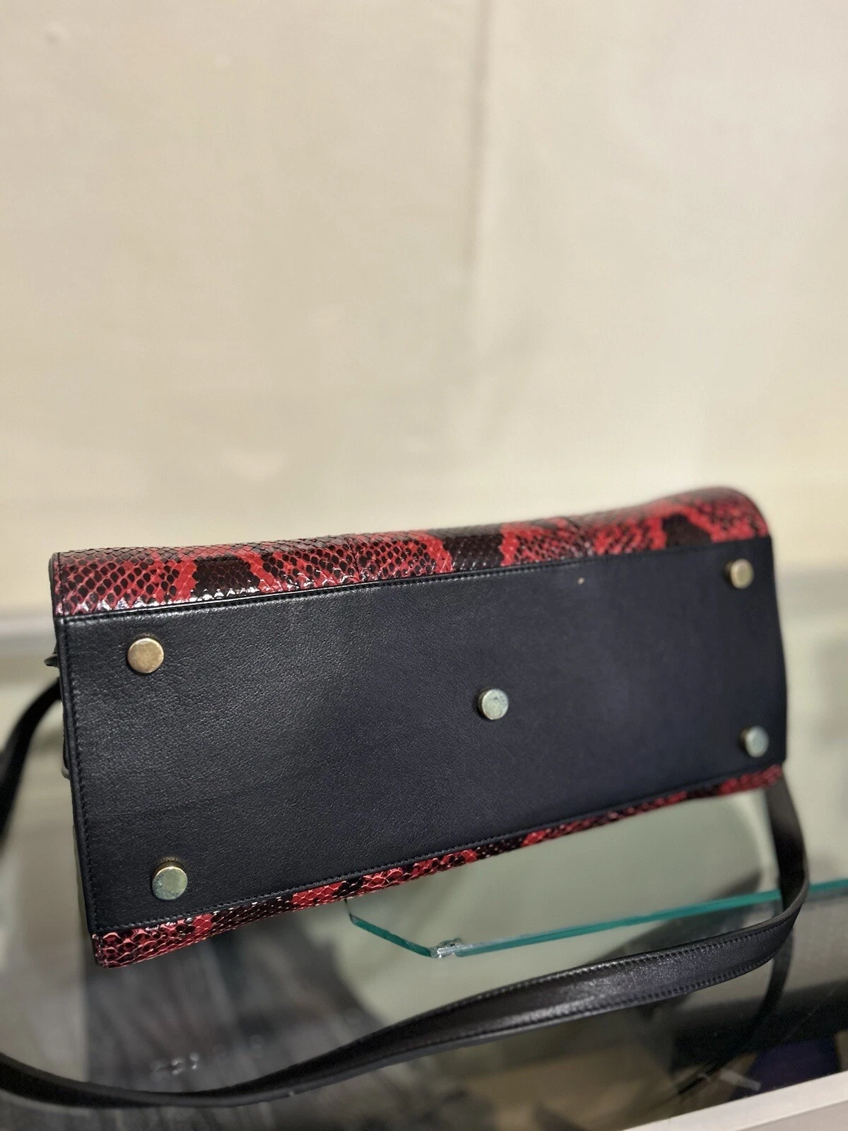 SAINT LAURENT (YSL) Borsa Saint Laurent Sac Dejour in pitone