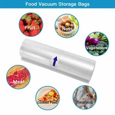 2 FoodVacBags 15/20cm Rolls for FoodSaver Embossed Universal Vacuum Sealer Bags