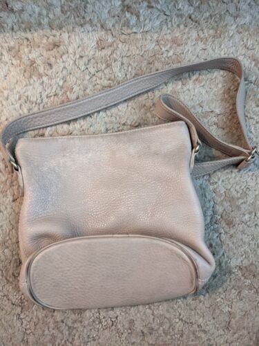 Coach Vintage taupe leather bucket bag crossbody … - image 1