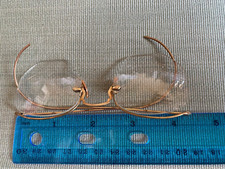 Antique Bausch  Lomb B L Eye Glasses Frames 1/10 12K GF Gold Reading Spectacles