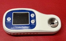 Cole-Parmer 81150-55 Digital Refractometer, 0 - 85% Brix, 1.3330 - 1.5100 RI