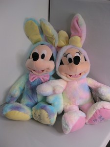 mickey and minnie easter plush