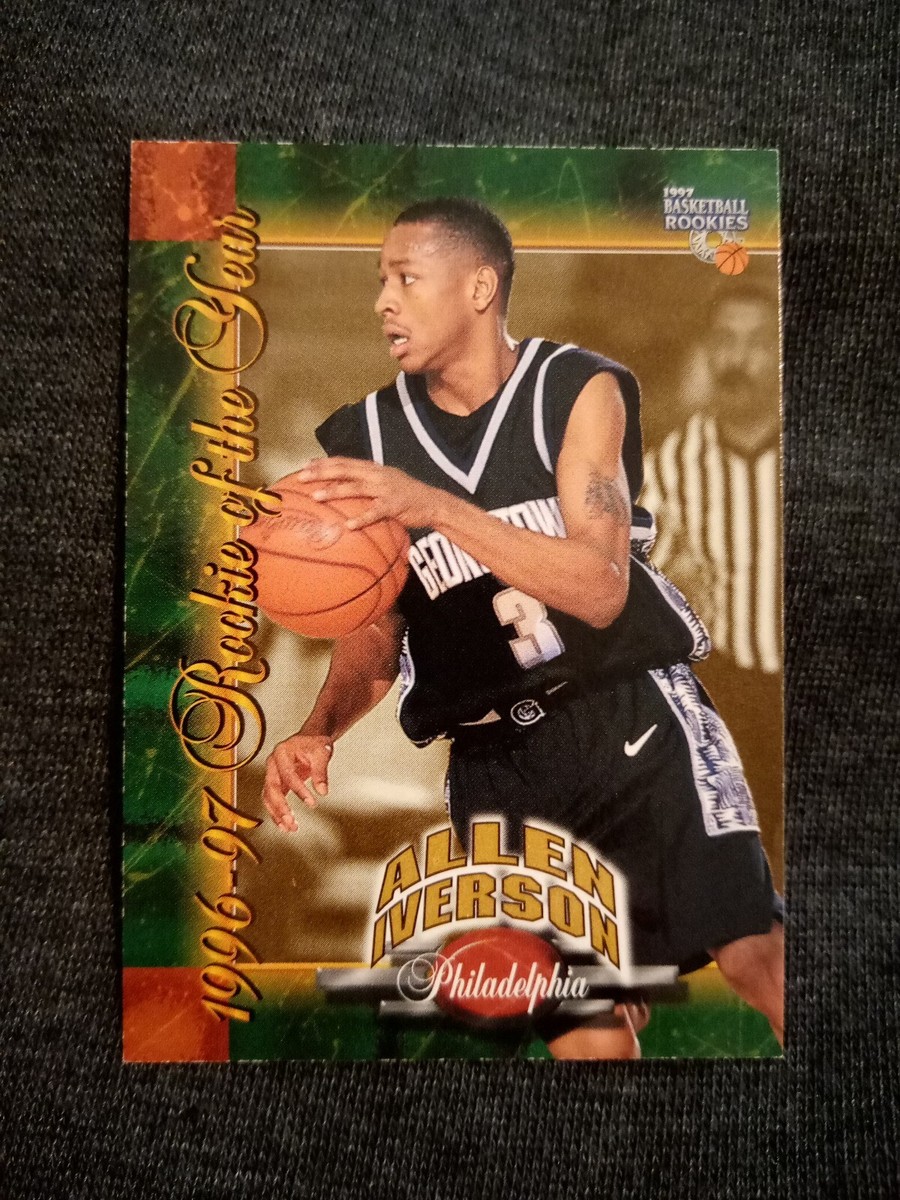 1997 ALLEN IVERSON SCOREBOARD BASKETBALL A1 ROOKIE OF THE YEAR RC