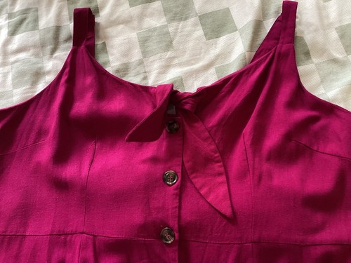 WOMENS CITY CHIC MAGENTA DRESS SIZE L - Picture 4 of 8