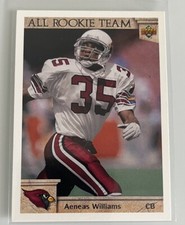 Aeneas Williams 1992 Upper Deck All Rookie Team Football Card #53 Cardinals
