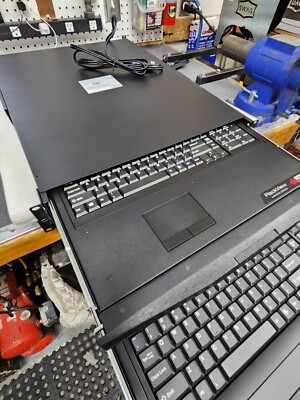 Rack View 1U Rackmount K/B Drawer Keyboard, RV1-KT-L (LOT OF 2!!)