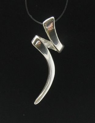 Stylish Sterling Silver Pendant Solid Hallmarked 925 Handmade Nickel Free