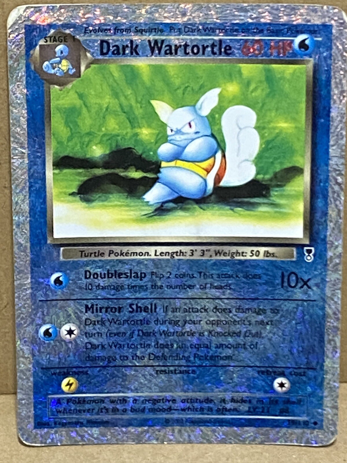 Dark Wartortle 39/110 Legendary Collection Reverse Holo Rare Pokemon