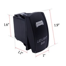 Led Light Rocker Switch On Off 12v For Polaris Ranger Rzr 800 900 1000 Turbo