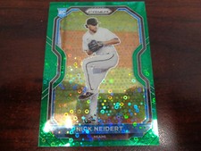 2021 Prizm Nick Neidert #231 GREEN Donut Circles ROOKIE CARD-Marlins