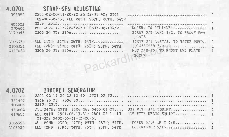 1954 PACKARD CLIPPER PATRICIAN CARIBBEAN STRAIGHT 8 SUPORTES GERADORES 2 - Imagem 4 de 4