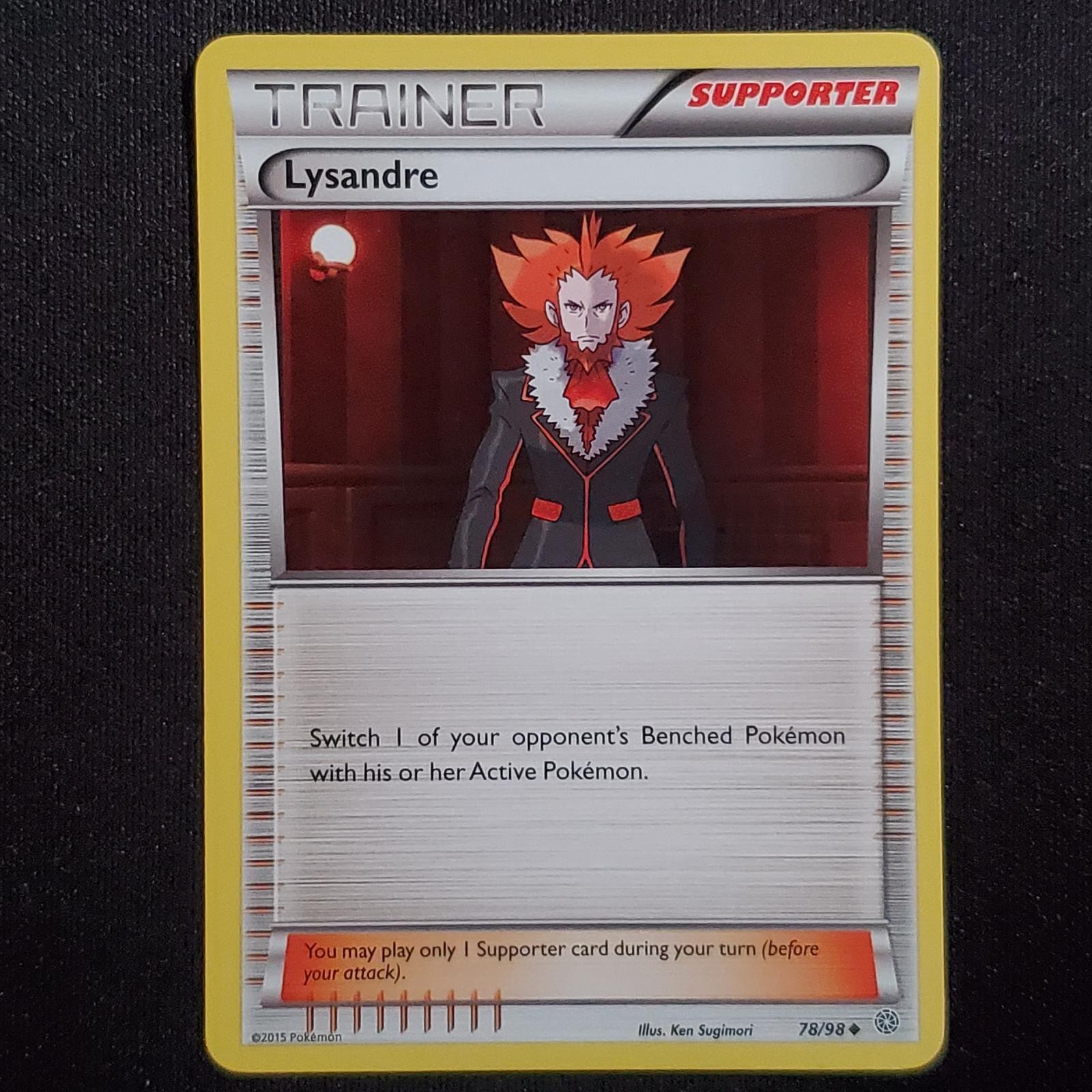 Lysandre 78/98 Uncommon Ancient Origins Pokemon Moderately Played