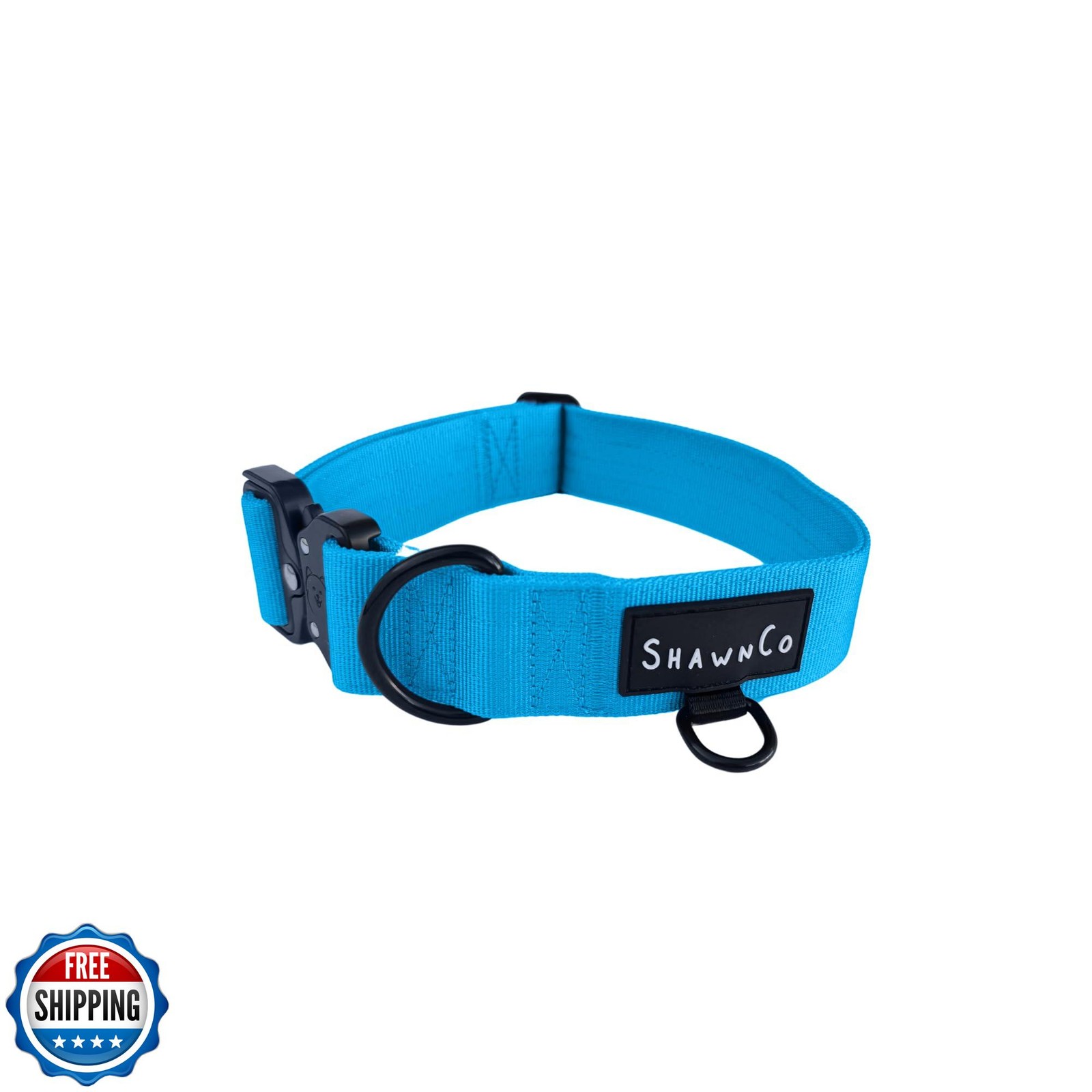 ShawnCo Basecamp Heavy-Duty Adjustable Nylon Tactical Dog Collar