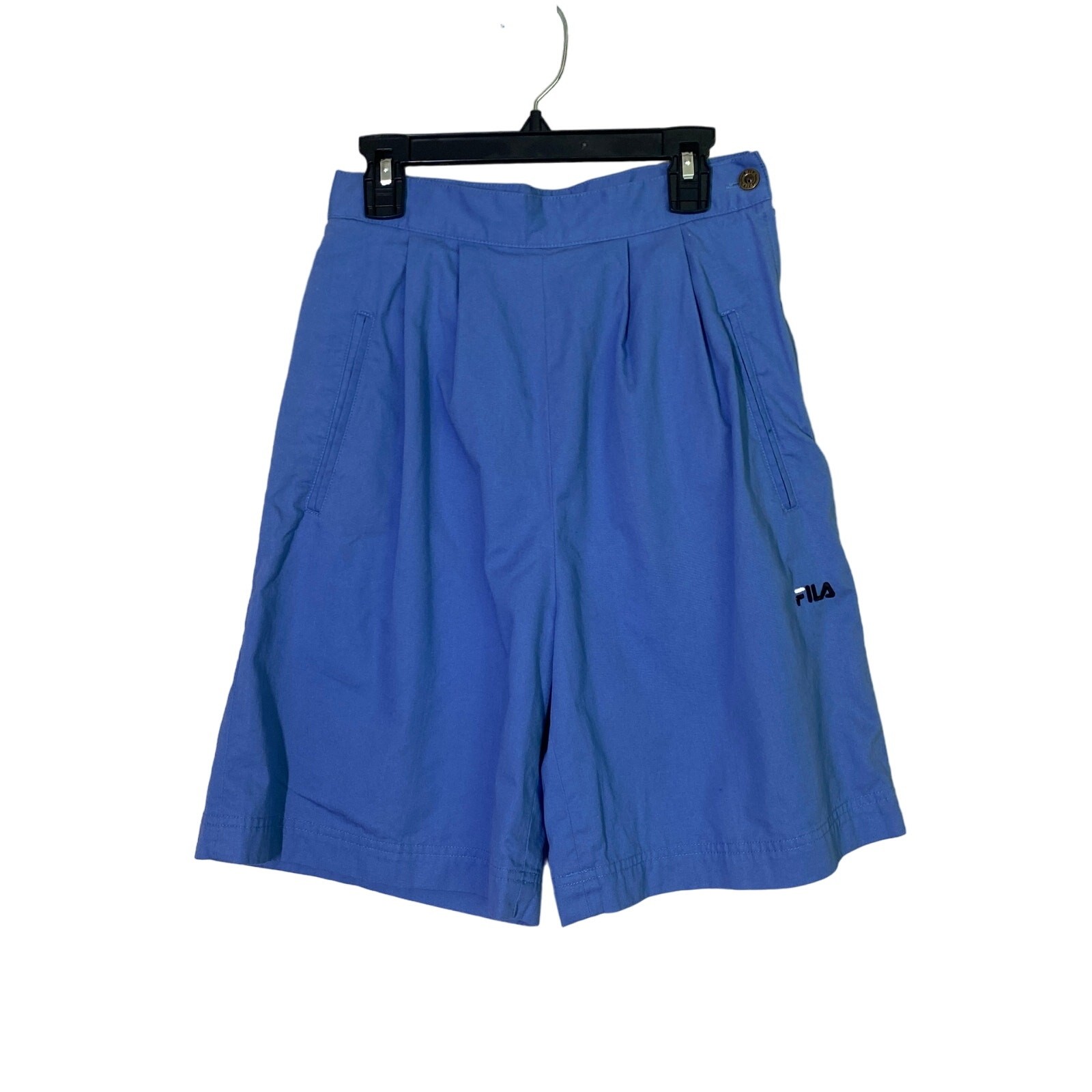 Vintage raro pantaloncino donna Fila vita alta plissettato 100% cotone taglia 6