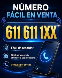 Número Fácil Gold Platinium Premium 6116111XX