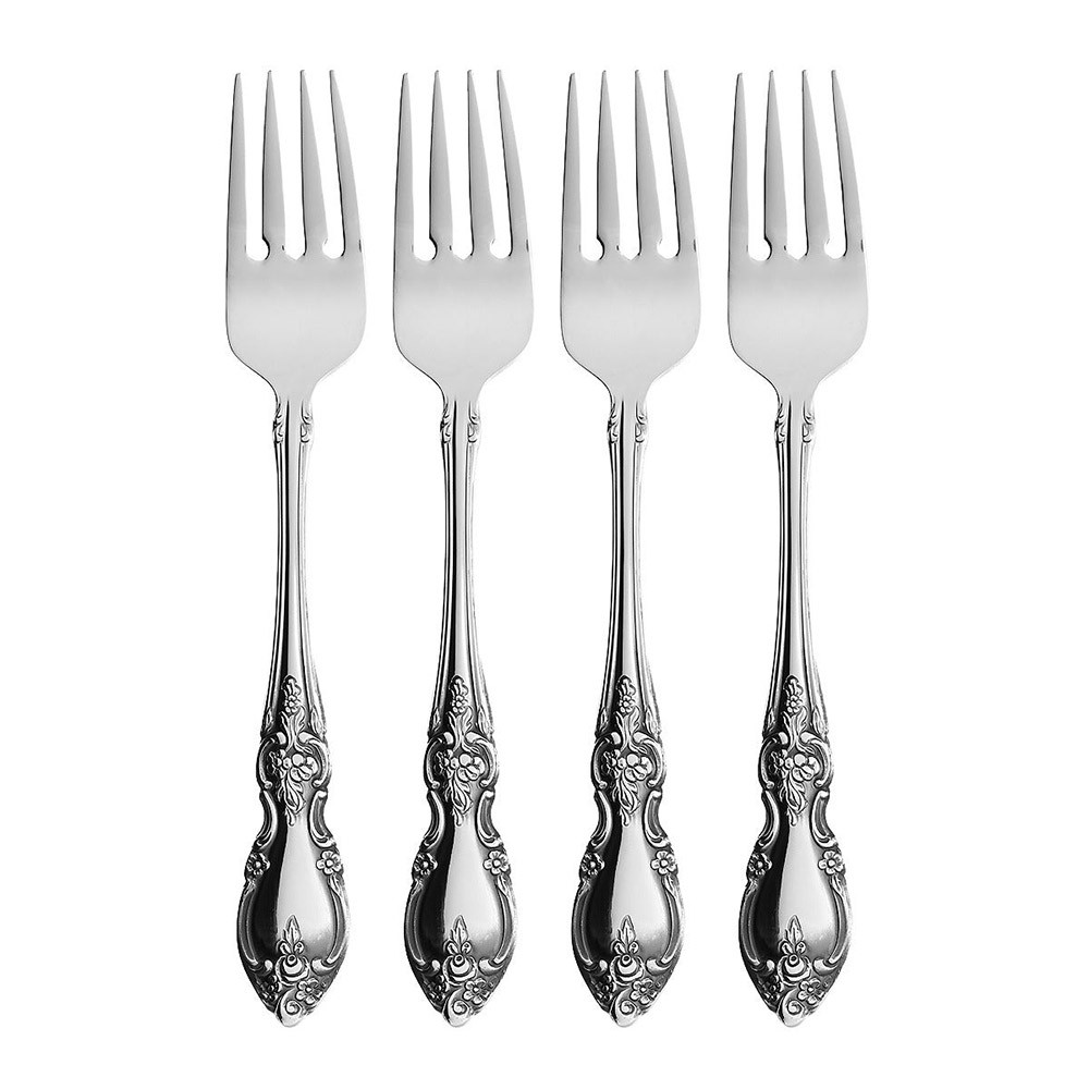 Oneida Louisiana Fine Flatware Salad Forks, Set of 4 18/10 S