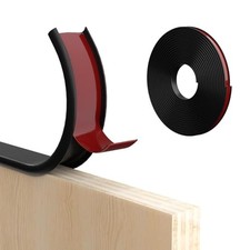 U-Shape Edge Banding, 1 inch x 40ft TPE Black Veneer Edging Trim 1 in x 40ft