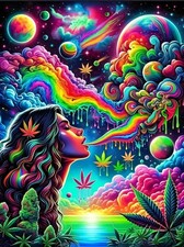 askkqtx Starry Rainbow Diamond Art Kits for Adults, 12x16 inches, G7452