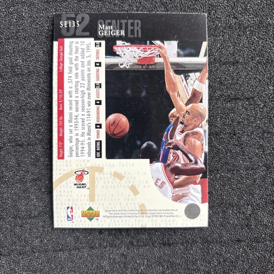1994-95 Upper Deck - Special Edition Matt Geiger #SE135 - Image 2 of 2
