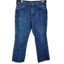 Wrangler 945WHD Cowboy Cut Slim Fit Blue Jeans Mens 36x30 Made in USA Denim