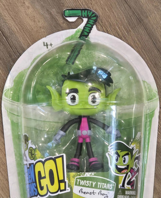 DC Comics Teen Titans Go! Twisty Titan Beast Boy Flexible Action Figure 4.5'' New