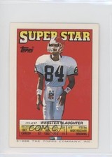 1988 Super Star Sticker Back Cards Webster Slaughter Hanford Dixon #15 HOF 08rj
