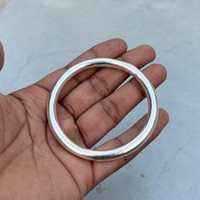 Bracciale donna in argento sterling 925 massiccio fatto a mano promessa matrimonio regalo, M1593