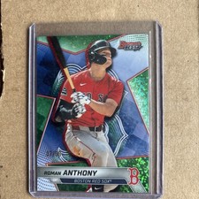 2025 Bowman's Best Roman Anthony Green Refractors /99 Red Sox
