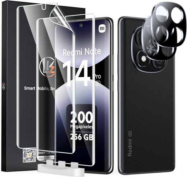 Tpu Schutzfolie Xiaomi Redmi Note 14 Pro 5G Kameraschutz Blasenfrei Hd Klar-image