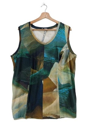 SELECTION Trägertop Damen Top Gr. DE 50 blau Casual-Look