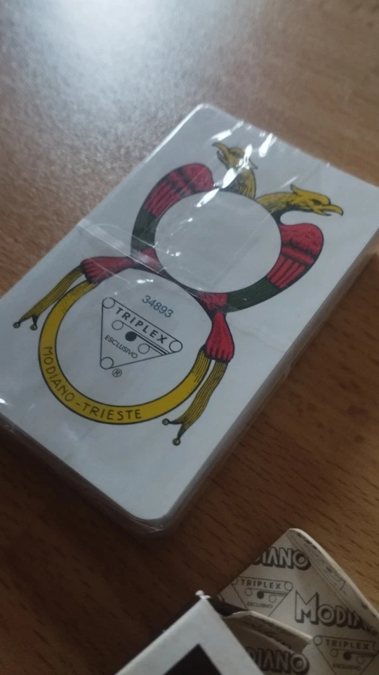 Carte Napoletane  Modiano EXTRA 97/38 in TRIPLEX VECCHIA PRODUZIONE, INTROVABILI - Immagine 4 di 4