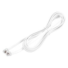 1 Pack Telephone Cord 9.8ft Phone Cable 6P6C with RJ12 Plug, White