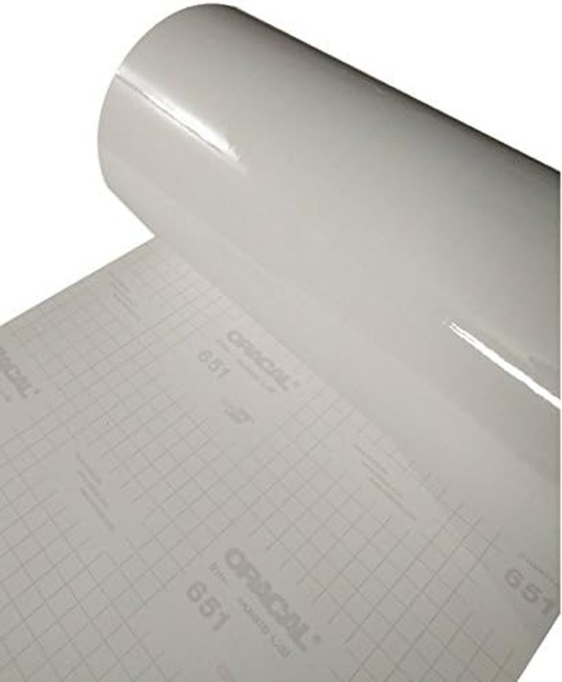 ORACAL 651 Clear Transparent Glossy Permanent Adhesive Vinyl (12" X 10Ft)