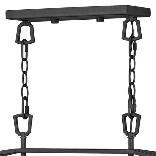 Alford Place 40"W Black 6-Light Outdoor Island Chandelier - Picture 6 of 10