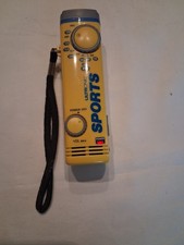 Vintage Working Yellow Ultronic Sports Pocket Radio