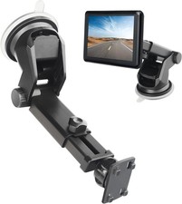 Backup Camera Monitor Mount - Windshield Suction Cup Mounting Bracket, Black