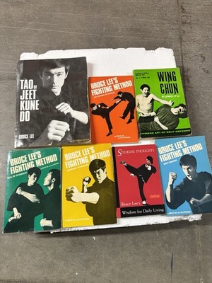 Bruce Lee Book Lot Tao of Jeet Kune Do +Fighting Method 5 Books Martial Arts Set