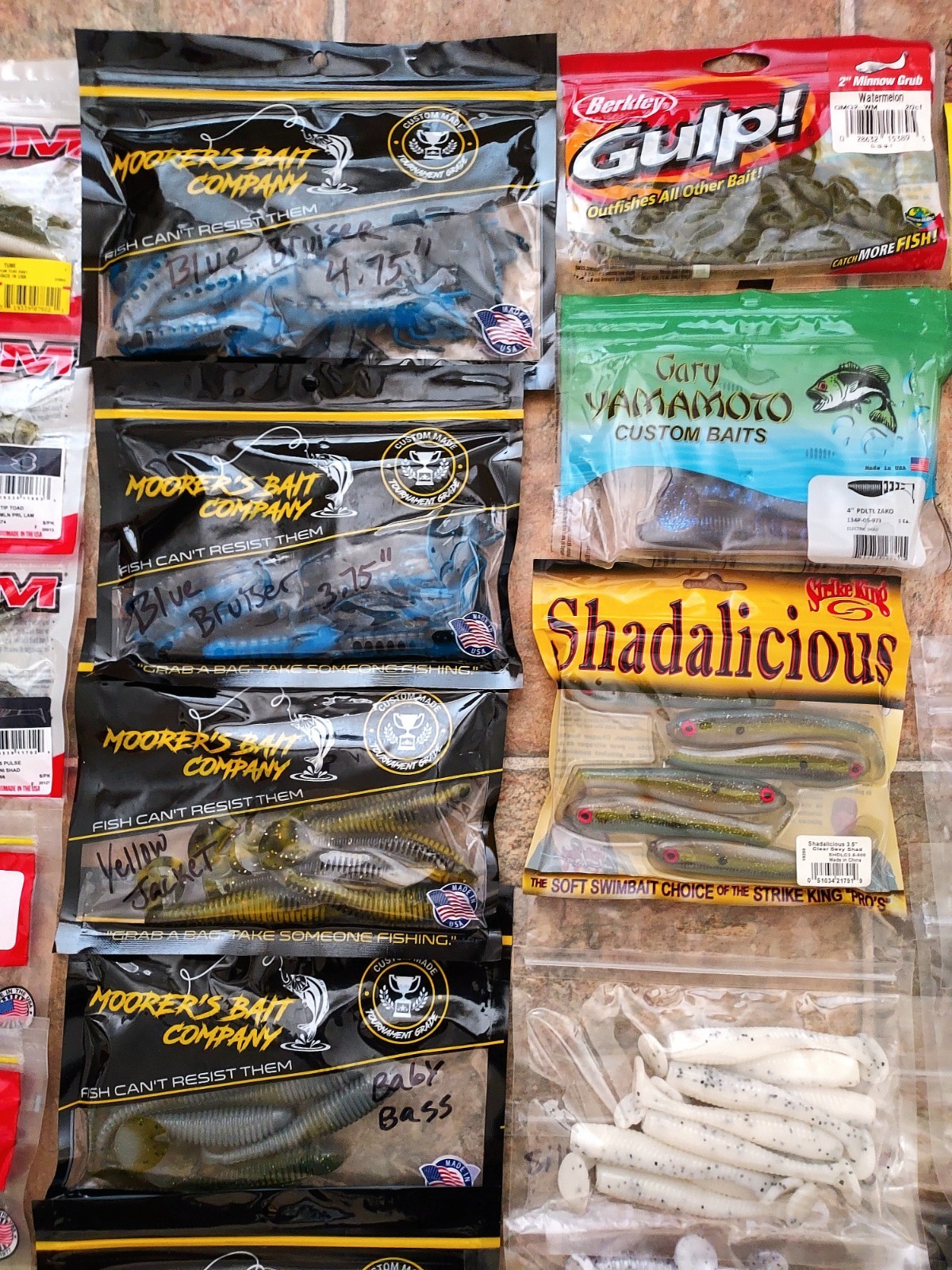 75 Bass Fishing Lures Lot Soft Plastics Baits Zoom Berkley Gulp Yum Senko Gary  - Image 7