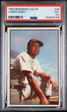 1953 BOWMAN COLOR #40 LARRY DOBY PSA 3.5