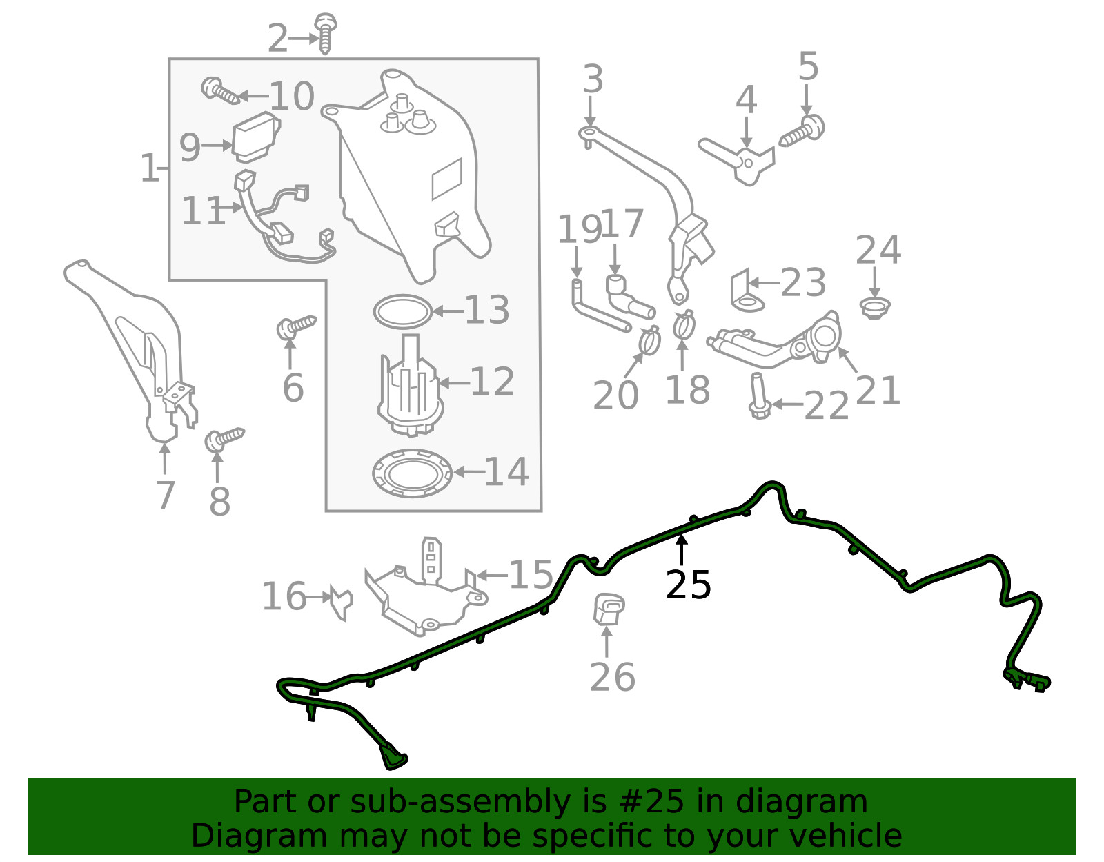Genuine Nissan Hose Assembly 20431-9FU0B