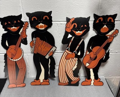 Beistle & Luhrs Halloween Die Cut Black Cat, 18'' Remake 2012 Instruments Scary