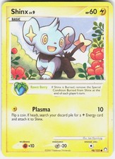 Shinx Pokemon Mysterious Treasures 98/123 DM