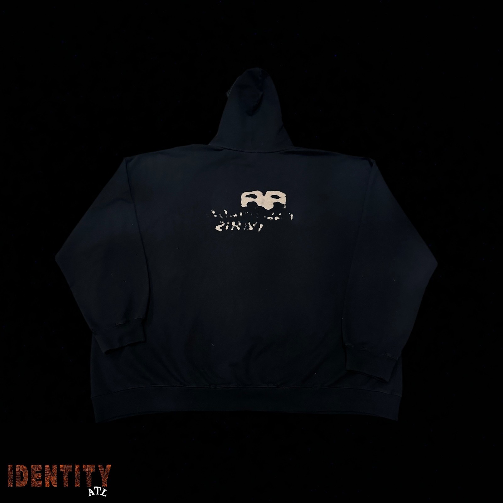 Size L - Balenciaga Graffti Hoodie Black BGHB0978 image 2