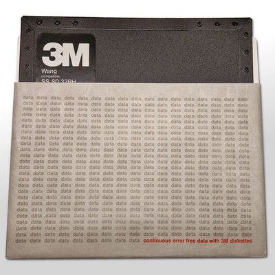 3M 8'' Hard-Sectored Floppy Disk NOS - 8 Inches! vintage giant disk!