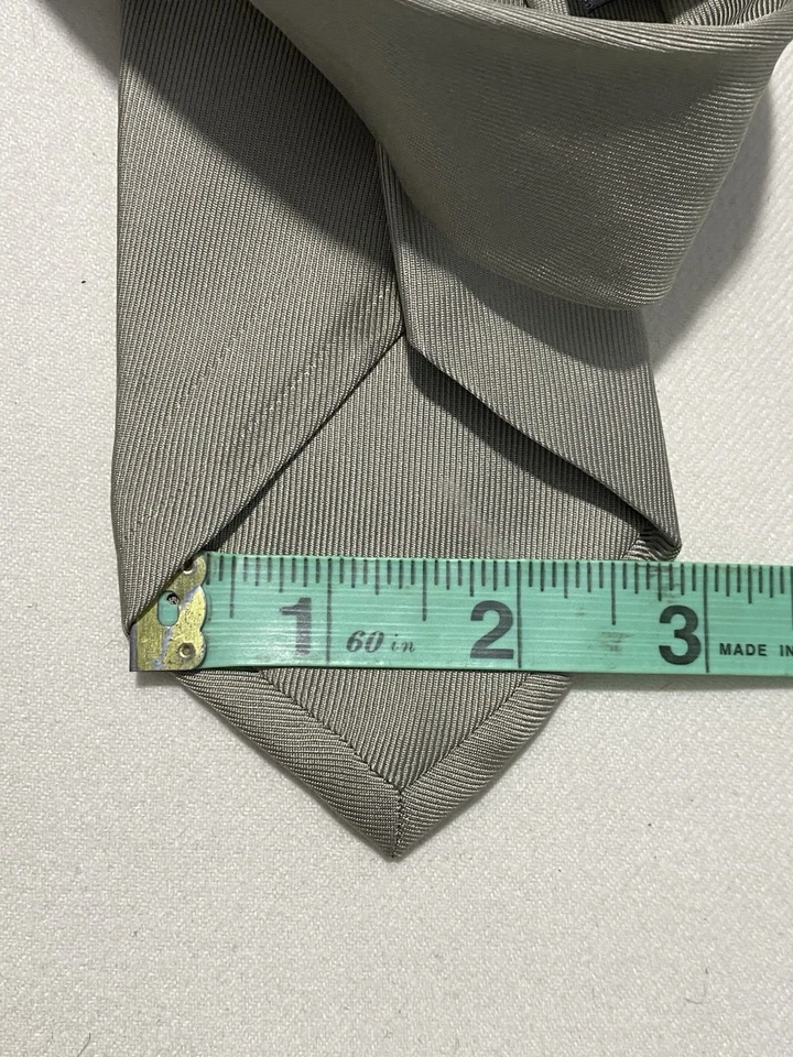 Emporio Armani Black/gray Double Sided Silk Men’s Tie Made In Italy VGC - Image 4 of 4