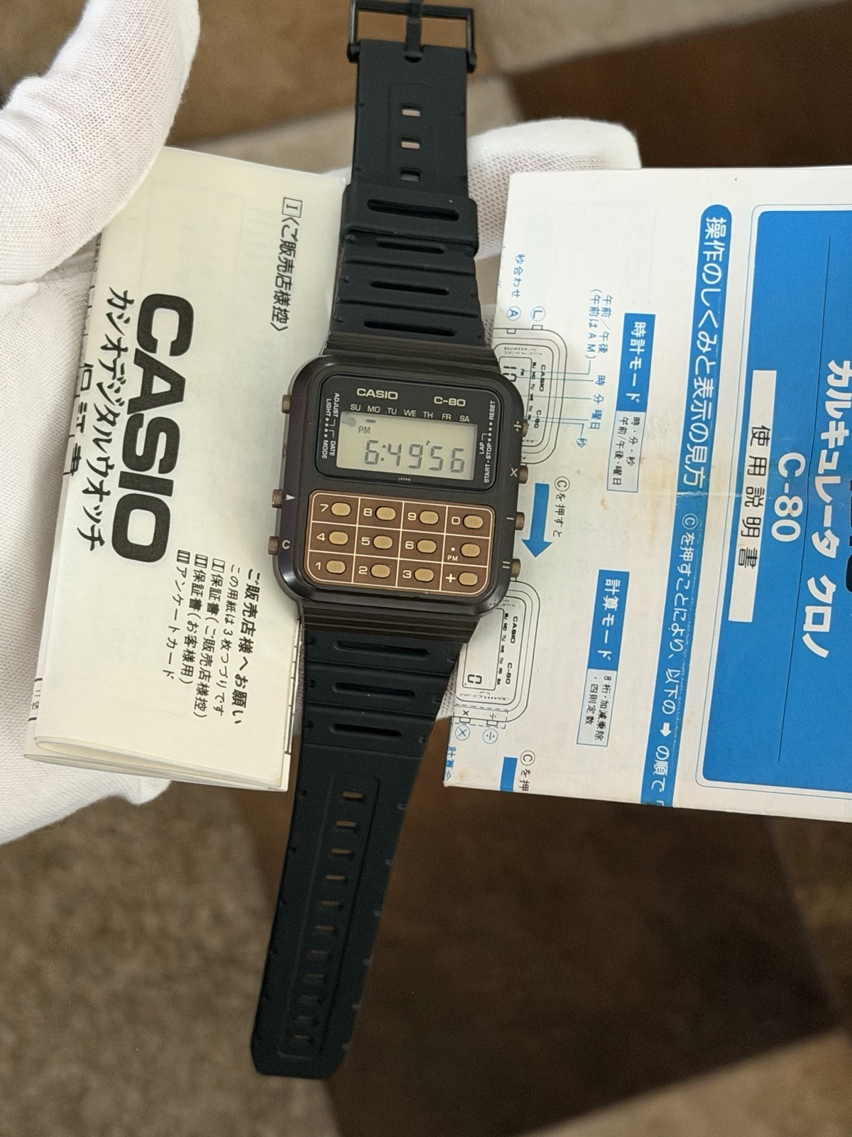 Rare Vintage Casio C-80 Men’s Digital Calculator Watch JDM 1980s Module 133