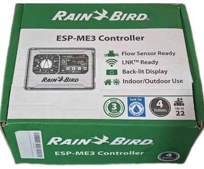 Rain Bird ESP-ME3 Sprinkler Controller 4-Outlets Up to 22 Zones Digital New