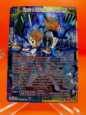 Vegeta & Cabba, Master-Pupil Bond XD1-08 ST Foil Dragon Ball Super CCG Card