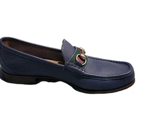 Gucci mocassin bleu grenade cuir souple Gucci taille 8 US 9