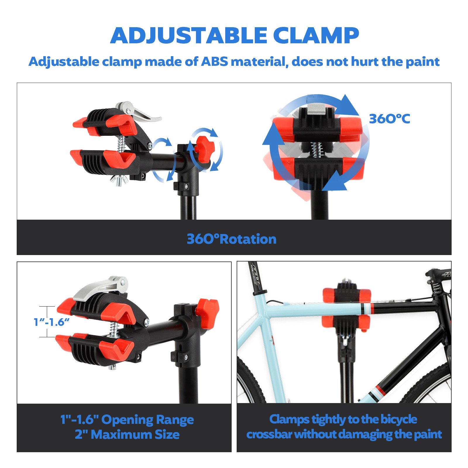 Bike Repair Stand Foldable Portable Height Adjustable Bike Stand for Maintenance